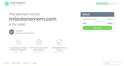 Desktop Screenshot of milestonemom.com